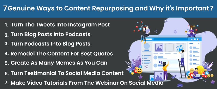 7 Genuine Ways to Content Repurposing and Why it’s Important?